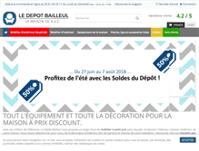 Tablet Screenshot of ledepot-bailleul.fr